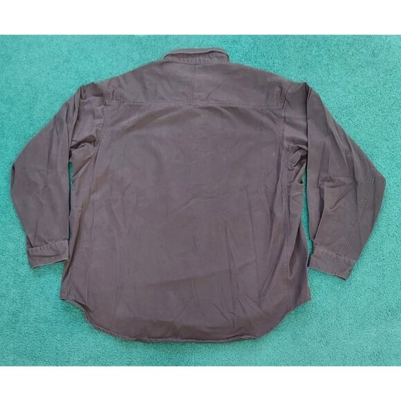 Wrangler Biggs Workwear Men's Size XXL Shirt Jacket Button Up 100% cotton - Picture 7 of 7